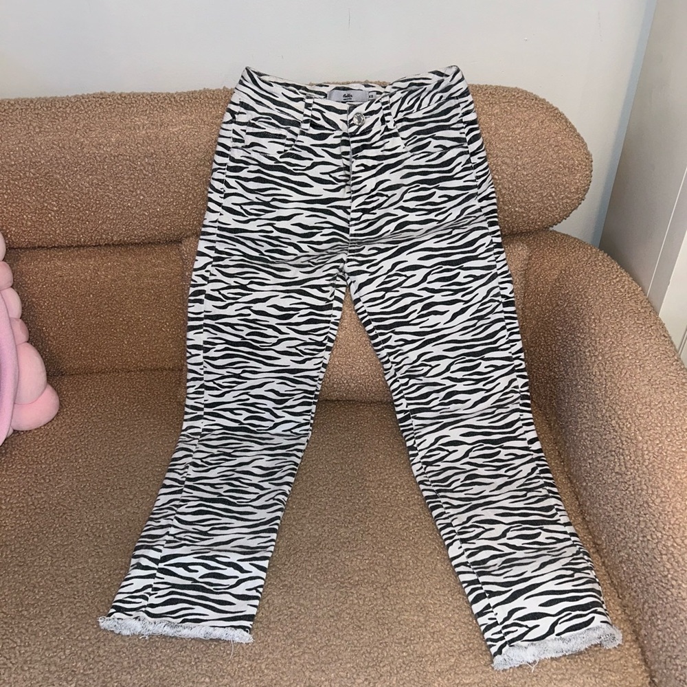 Adika Zebra Print Jeans